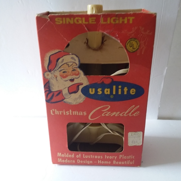 1940's Vintage "USA Lite Christmas Candle" w/Original Box - Picture 8 of 8